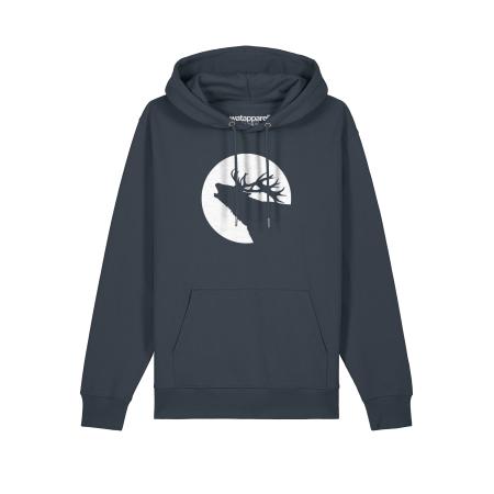Watapparel Watapparel Sweatshirt Röhrender Hirsch antraciet / wit