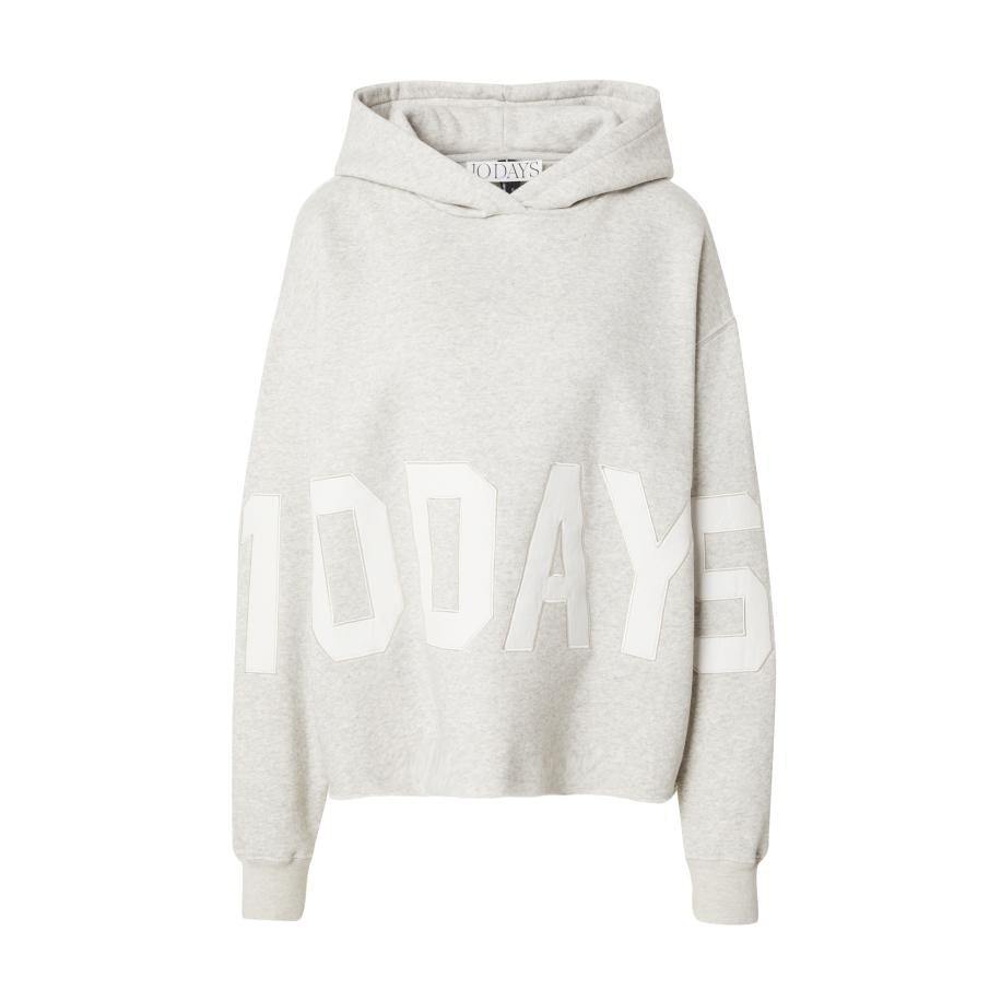 10DAYS 10Days Sweatshirt grijs gemêleerd / wit -