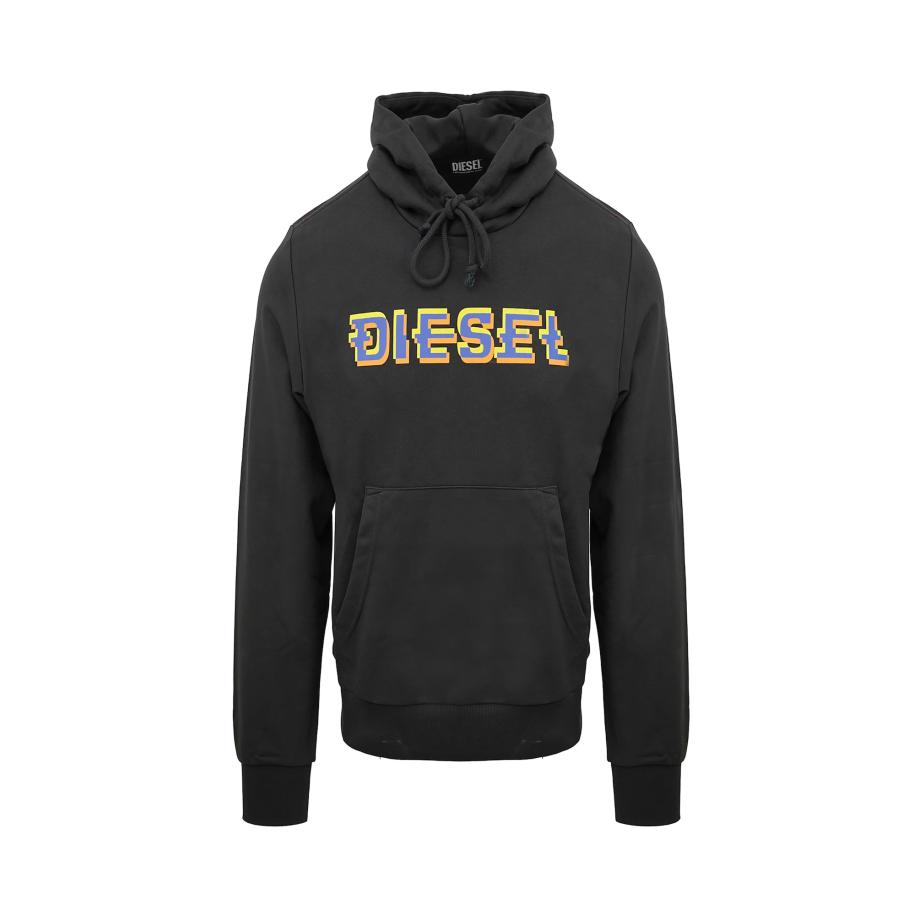 Diesel DIESEL Sweatshirt blauw / geel / zwart -