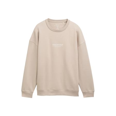 Tom Tailor TOM TAILOR DENIM Sweatshirt greige / wit
