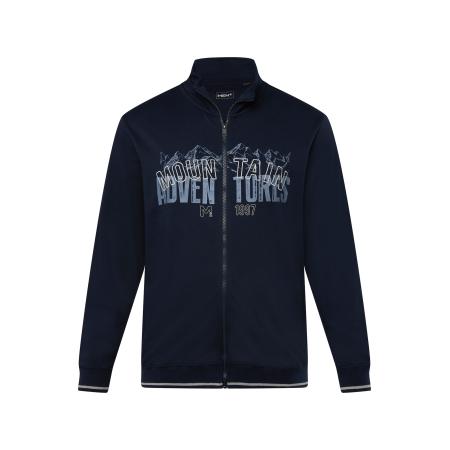 men plus Men Plus Sweatvest beige / blauw