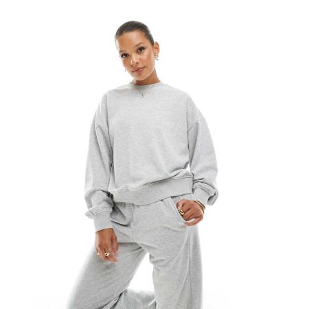 JJXX Rechte sweater in grijs, deel van co-ord set