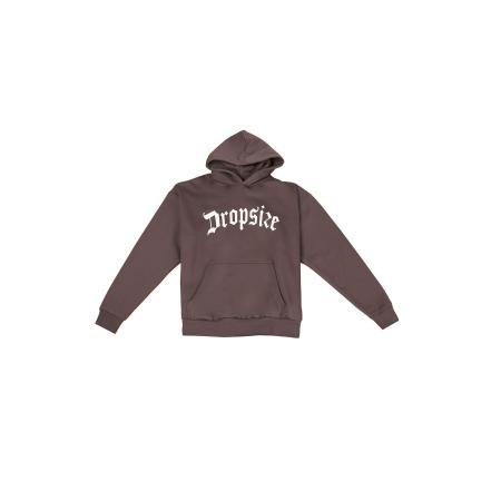 Dropsize Sweatshirt chocoladebruin / wit