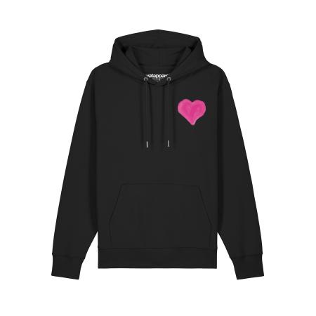 Watapparel Watapparel Sweatshirt Pink Heart pink / zwart