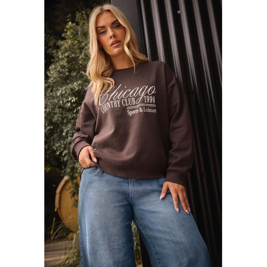 Yours Bruin 'Chicago' Slogan Sweatshirt Size 62-64 Bruin