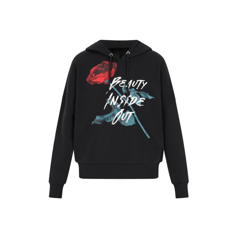 MYMO myMo ROCKS Sweatshirt Comfy smaragd / oudroze / rood / zwart / wit -