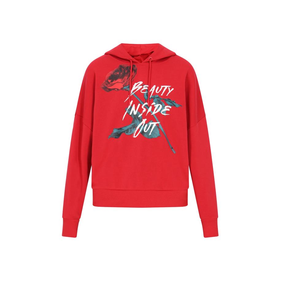 MYMO myMo ROCKS Sweatshirt petrol / rood / zwart / wit -