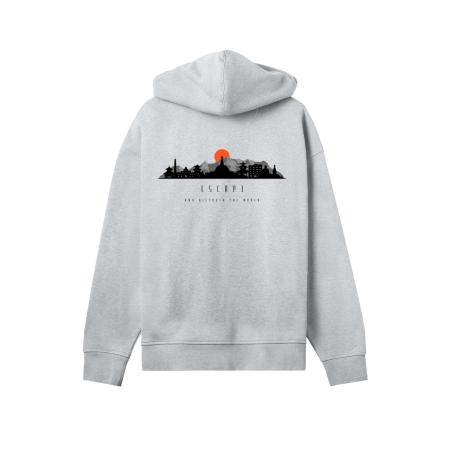 F4NT4STIC F4NT4STIC Sweatshirt Escape Discover the World Asian Town grijs / donkeroranje / zwart