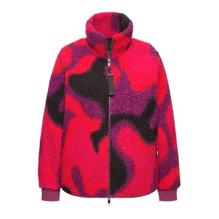 Ulla Popken Ulla Popken Fleece jas gemengde kleuren / pink