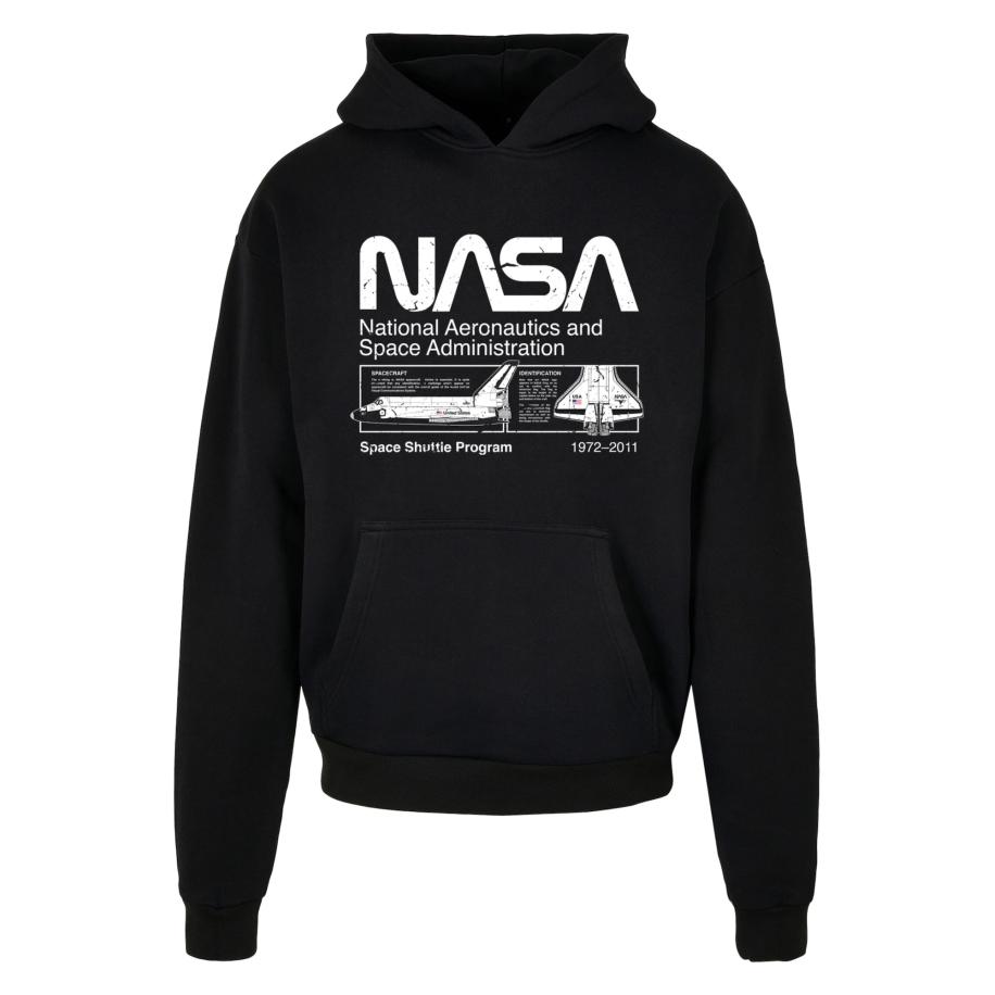 F4NT4STIC F4NT4STIC Sweatshirt NASA Classic Space Shuttle zwart / wit -