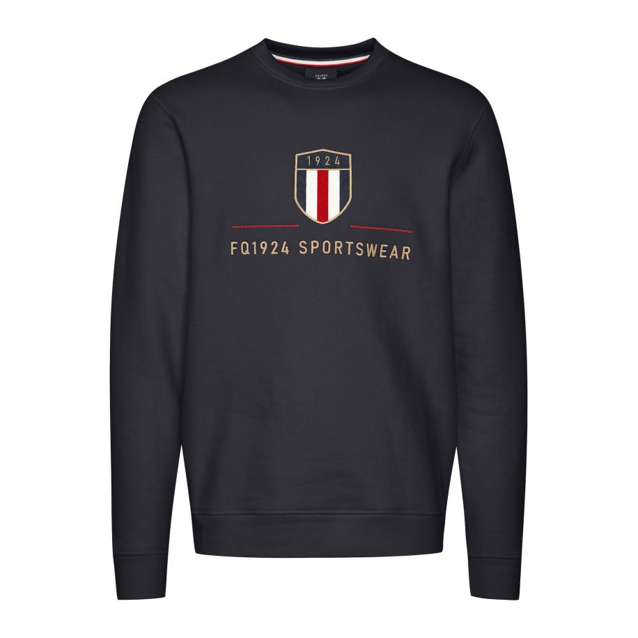 FQ1924 FQ1924 Sweatshirt William donkerblauw / geel / rood / wit -