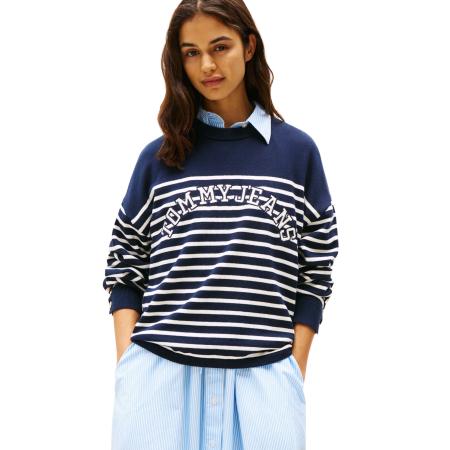 Tommy Jeans Stripe Varsity Sweater
