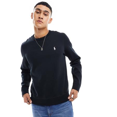 Polo Ralph Lauren - Sweatshirt van dubbel breisel met logo in zwart