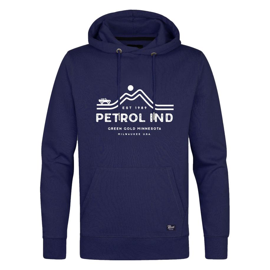Petrol Industries Petrol Industries Sweatvest blauw / wit -