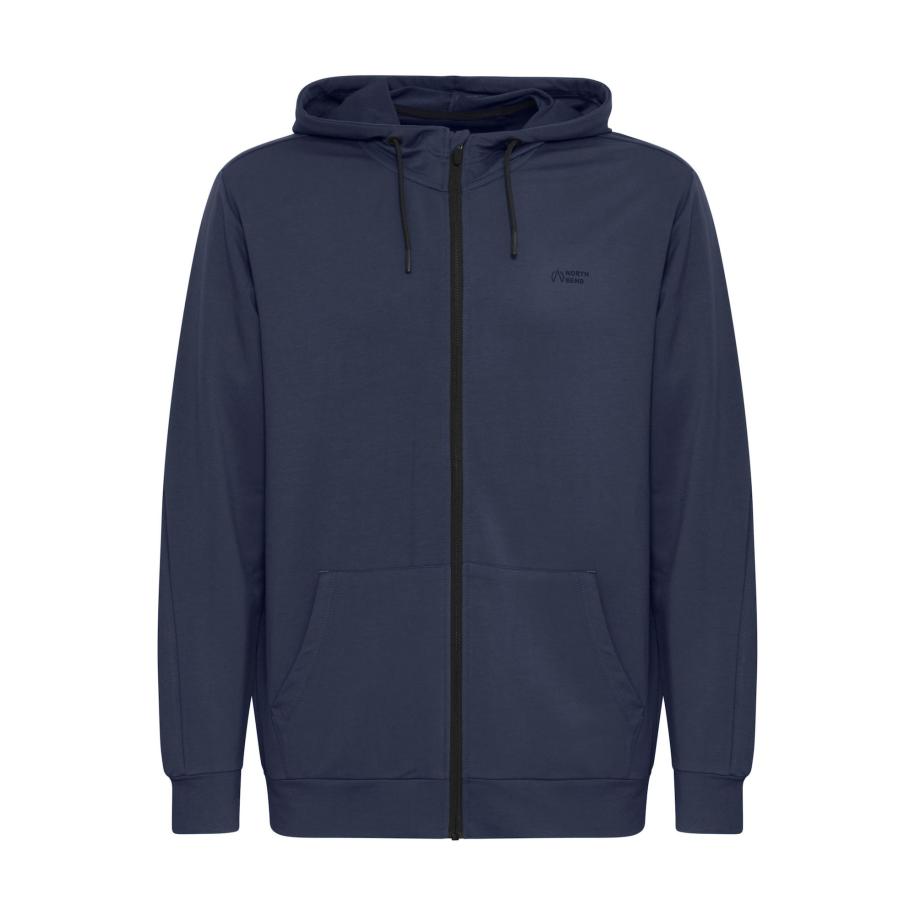 North Bend North Bend Sweatvest Brent blauw -