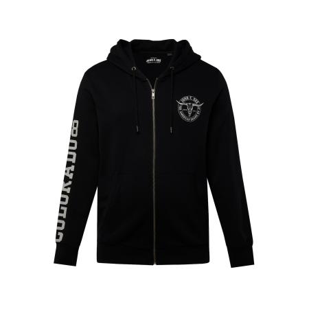 John F. Gee Sweatvest lichtgrijs / zwart