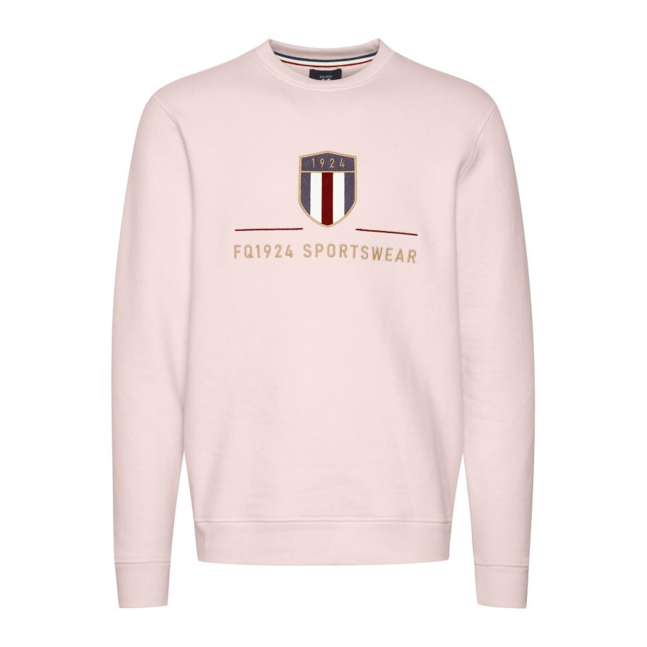 FQ1924 FQ1924 Sweatshirt William blauw / rosa / bloedrood / wit -