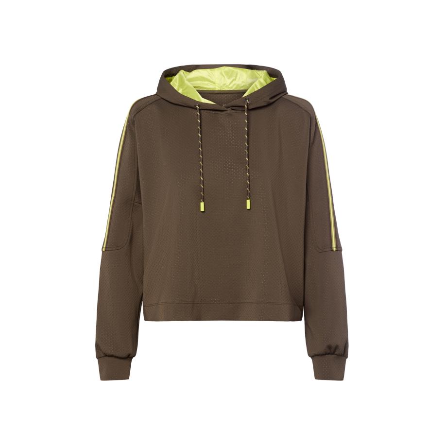 Marc Cain Marc Cain Sweatshirt olijfgroen -