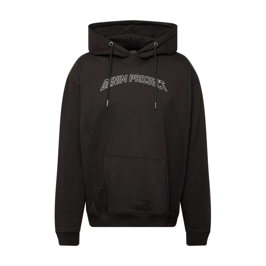 Denim Project Denim Project Sweatshirt CLEAN zwart / wit -