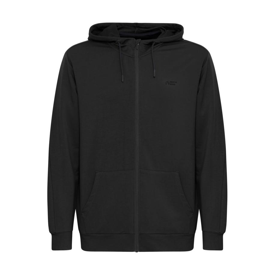 North Bend North Bend Sweatvest Brent zwart -