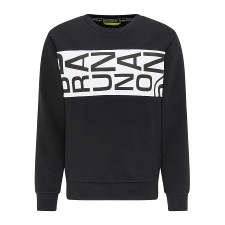 Bruno Banani Bruno Banani Sweatshirt Richardson zwart / wit