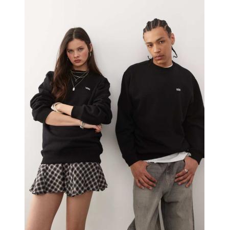 Vans - Oversized sweatshirt met logo links op de borst in zwart