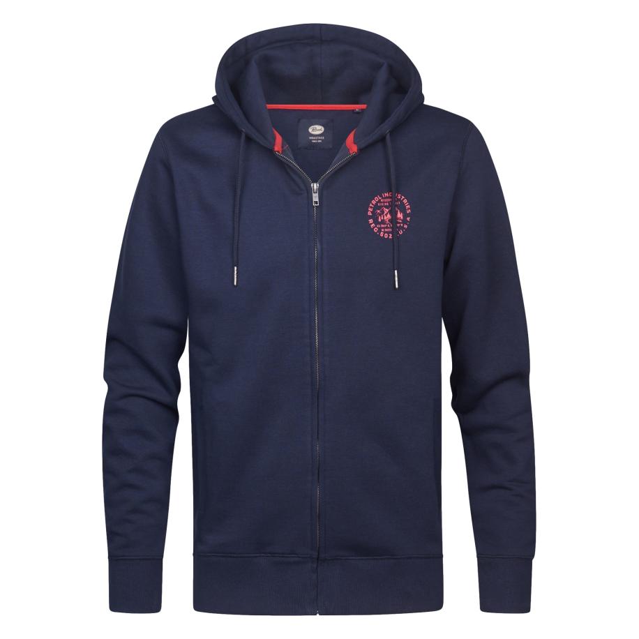 Petrol Industries Petrol Industries Sweatvest blauw / rood -