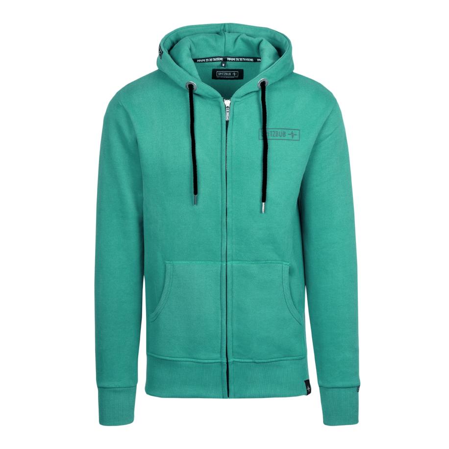 SPITZBUB Sweatshirt Nils grijs / groen / zwart Groen