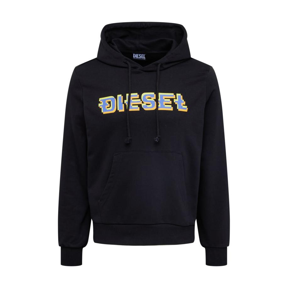Diesel DIESEL Sweatshirt Ginn lichtblauw / donkergeel / appel / zwart -