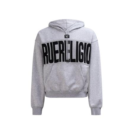 True Religion Sweatshirt grijs / zwart