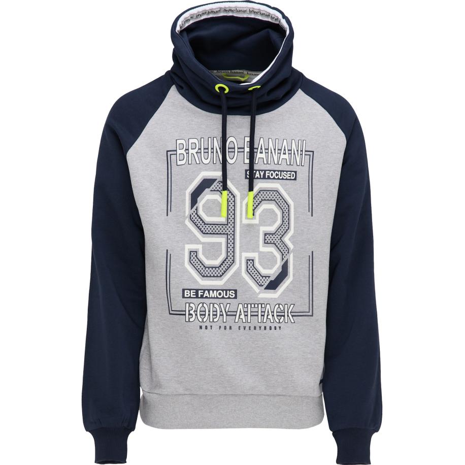 Bruno Banani Bruno Banani Sweatshirt Freeman navy / geel / grijs / wit -