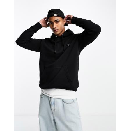 GANT - Hoodie met schildlogo in zwart