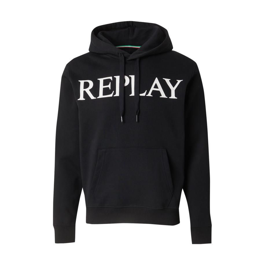Replay REPLAY Sweatshirt zwart / offwhite -