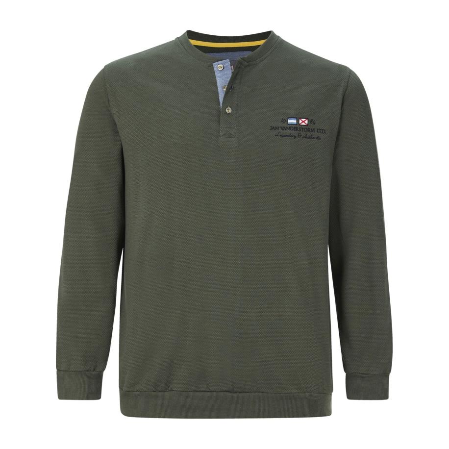 jan vanderstorm Jan Vanderstorm Sweatshirt Viljar groen -