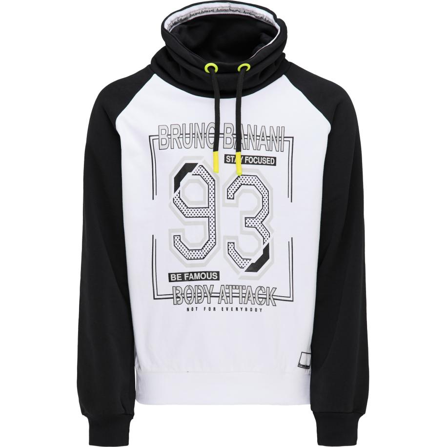 Bruno Banani Bruno Banani Sweatshirt Freeman lichtgrijs / zwart / wit -