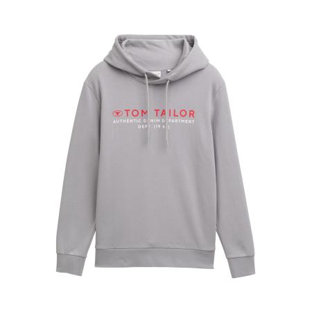 Tom Tailor TOM TAILOR Sweatshirt grijs / rood / wit