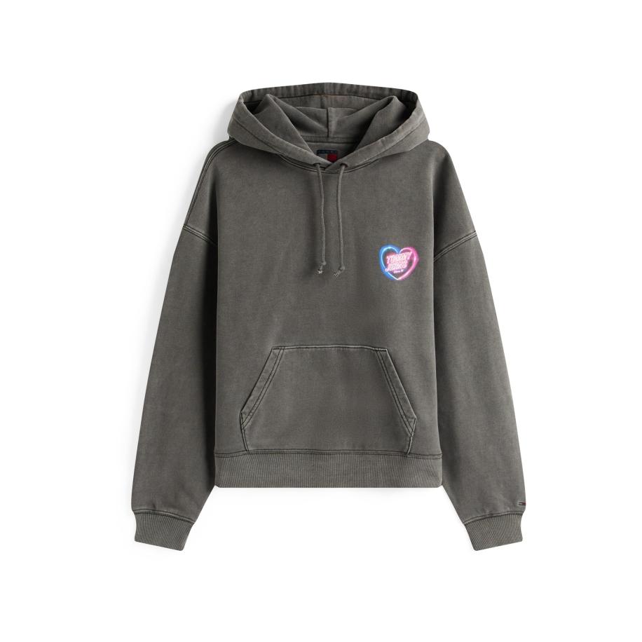 Tommy Jeans Tommy Jeans Sweatshirt neonblauw / neonroze / zwart / wit -