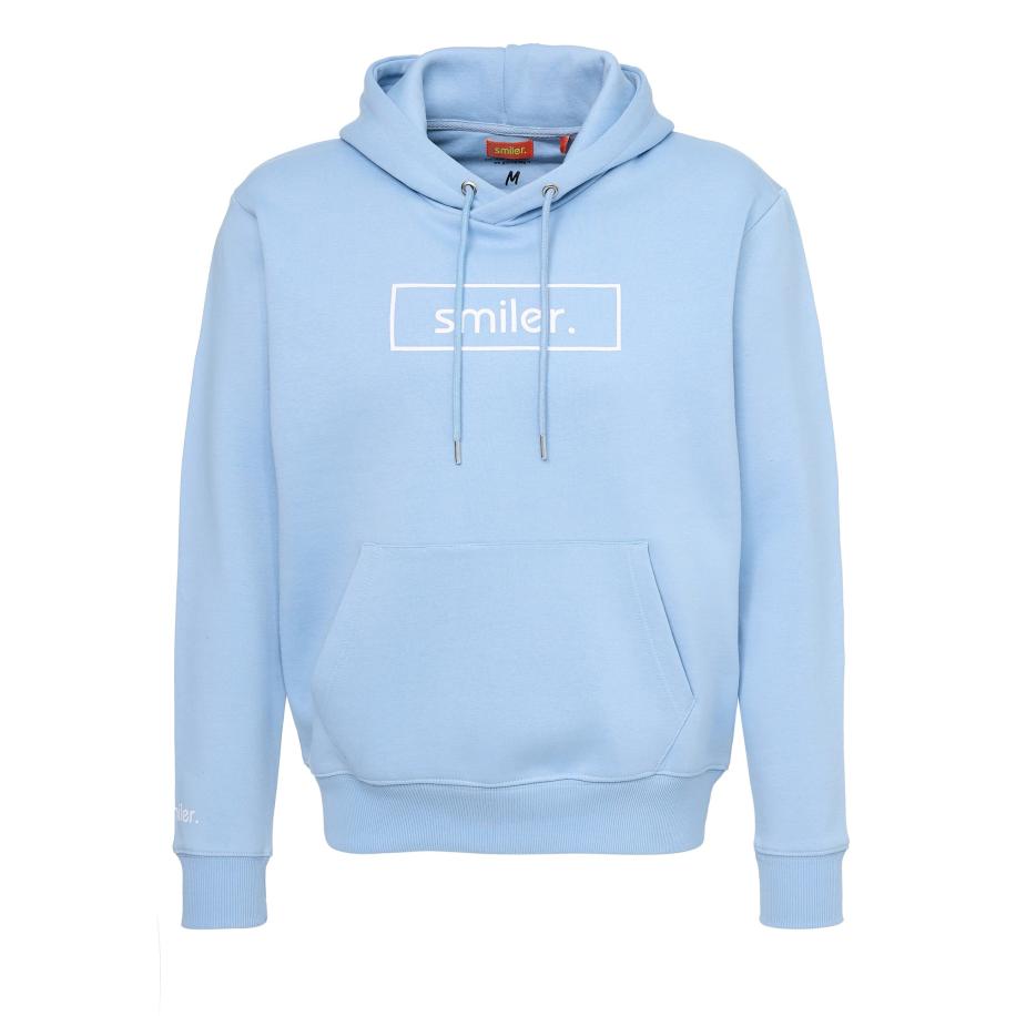 smiler. smiler. Sweatshirt Happy lichtblauw / wit -