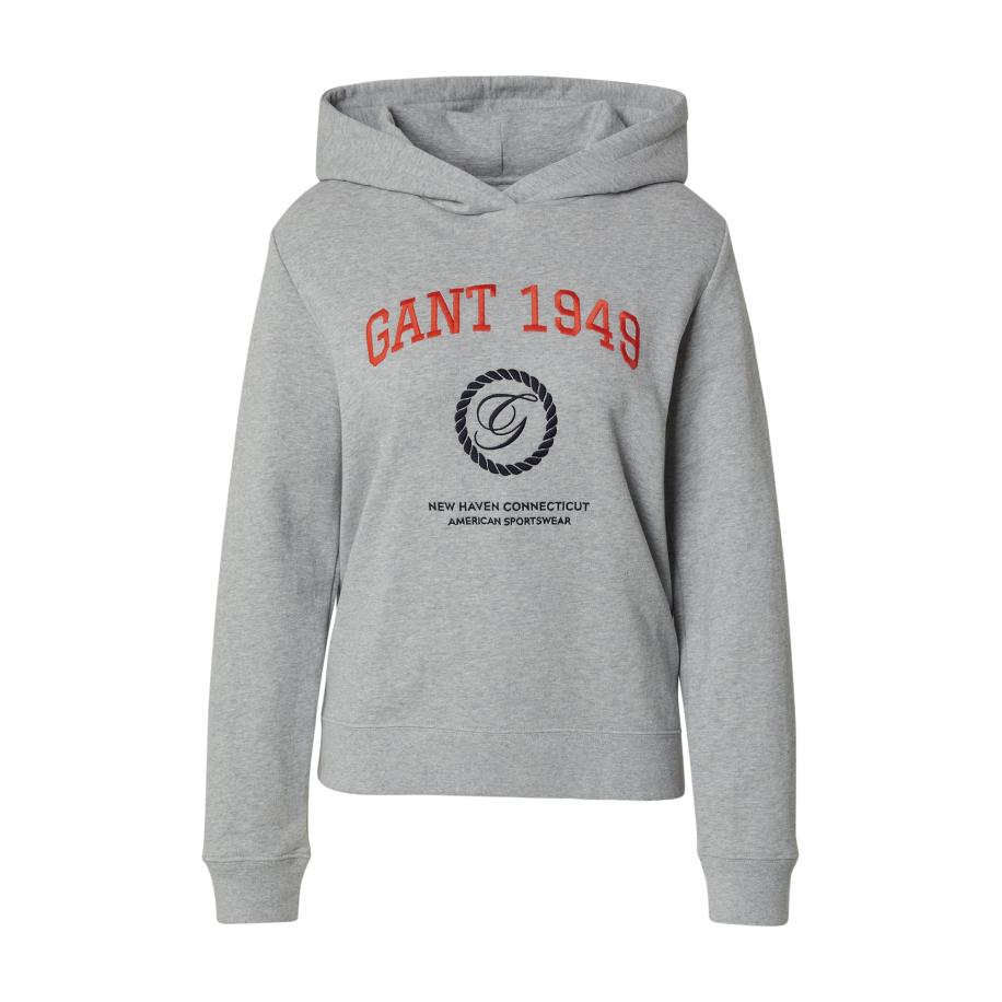 Gant GANT Sweatshirt grijs gemêleerd / knalrood / zwart -
