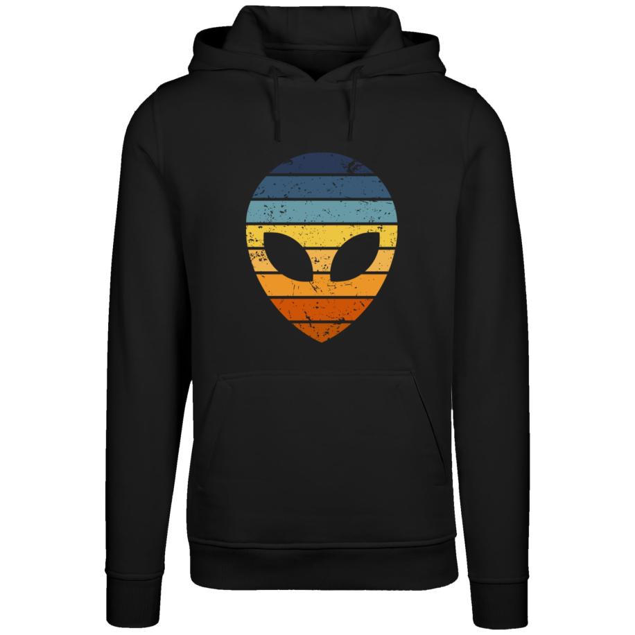F4NT4STIC F4NT4STIC Sweatshirt Alien Sonnenuntergang Retro gemengde kleuren / zwart -