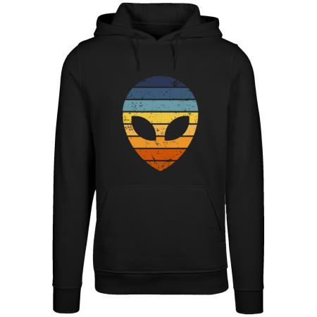 F4NT4STIC F4NT4STIC Sweatshirt Alien Sonnenuntergang Retro gemengde kleuren / zwart