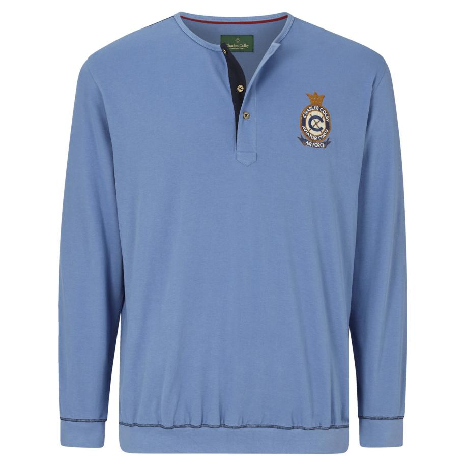 Charles Colby Charles Colby Sweatshirt blauw -