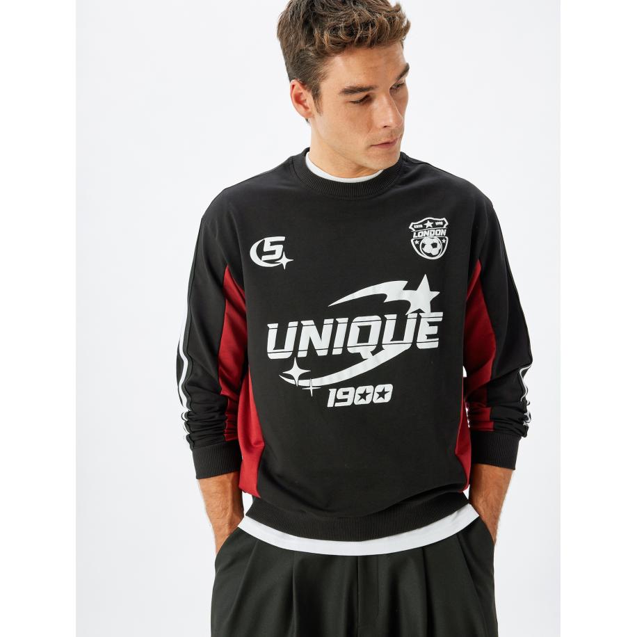 Koton Koton Sweatshirt rood / zwart / wit -