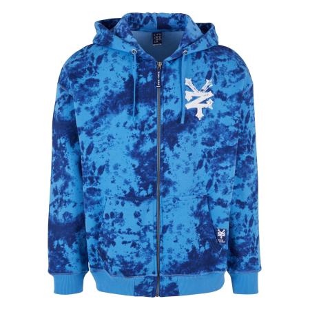 ZOO YORK Sweatvest azuur / donkerblauw / wit