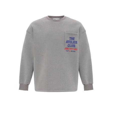 VAMOS CLO VAMOS CLO Sweatshirt navy / grijs / bloedrood