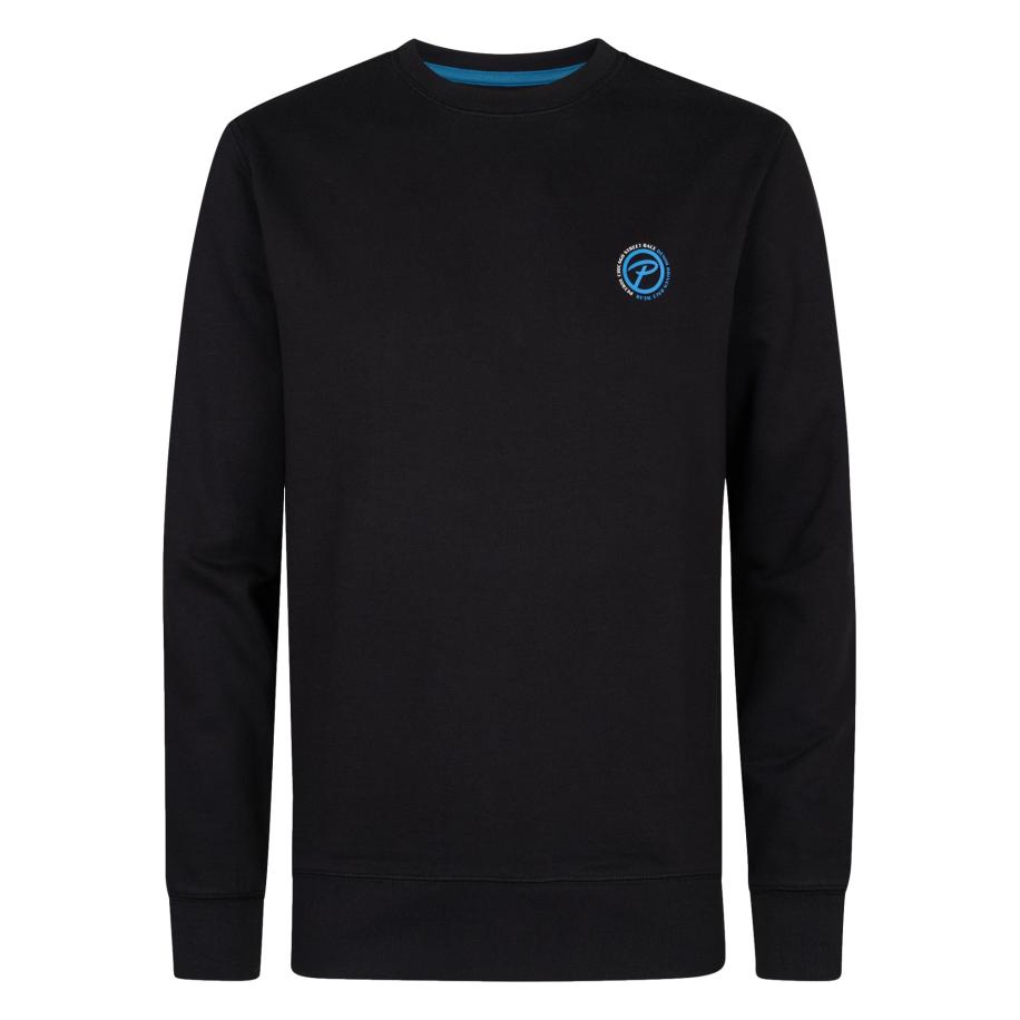 Petrol Industries Petrol Industries Sweatshirt aqua / zwart / wit -