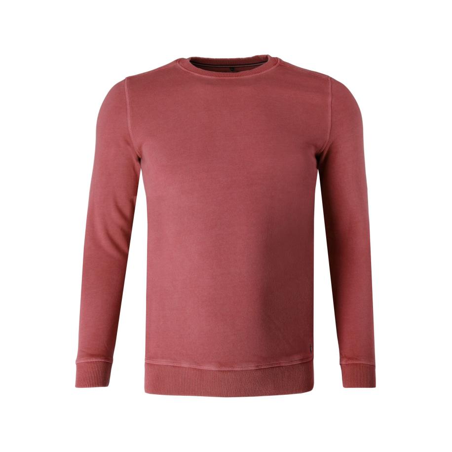Marvelis Casual Sweatshirt ronde hals rood, Effen Rood