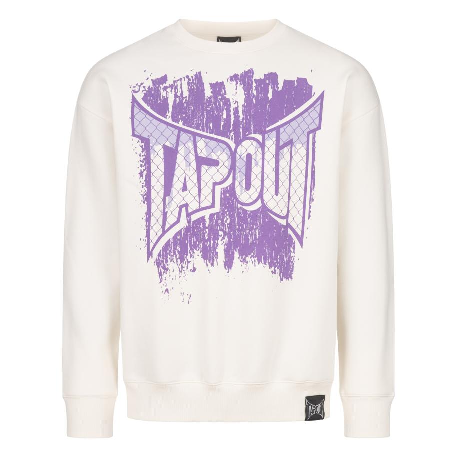 Tapout Tapout Sweatshirt CF Crew lichtlila / wit -