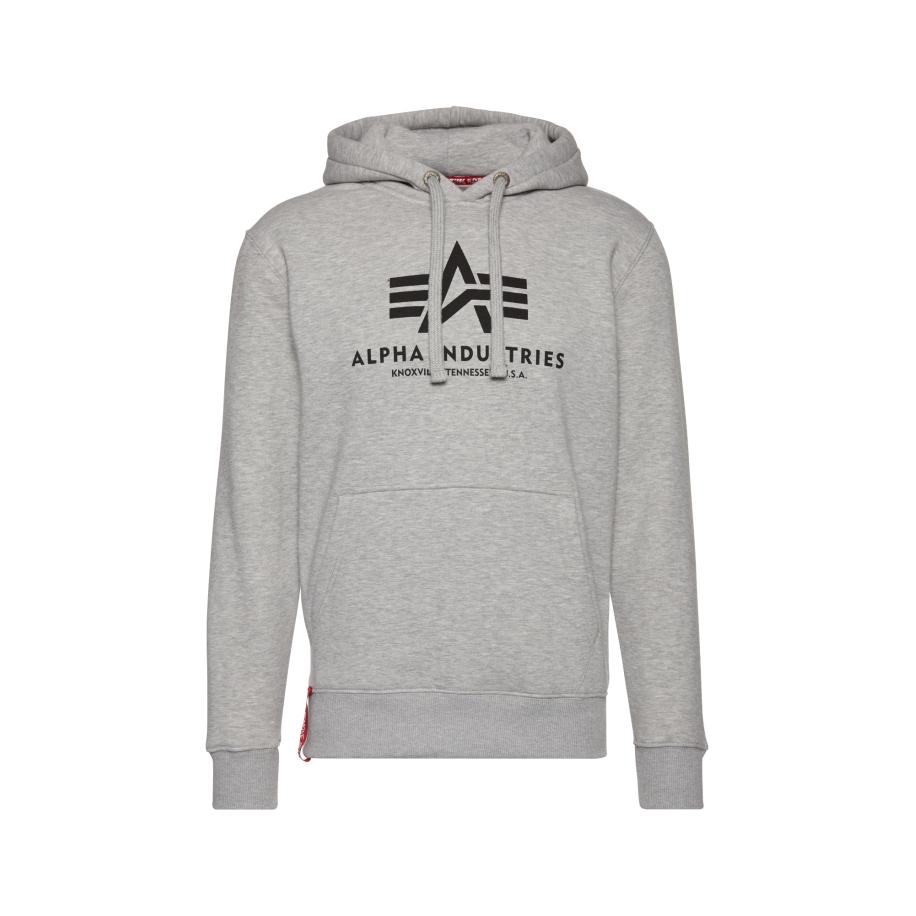 Alpha Industries ALPHA INDUSTRIES Sweatshirt grijs gemêleerd / bloedrood / zwart -