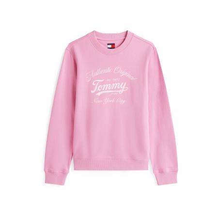 Tommy Jeans Tommy Jeans Sweatshirt ESSENTIAL pink / wit